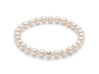 Bracciale Miluna Donna Giochi di perle in Oro bianco Perla PBR1666